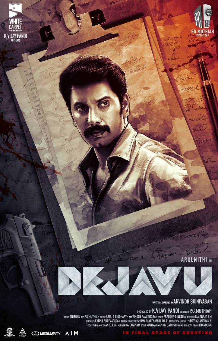 Arulnithi’s next is Mystery Thriller – Titled as ‘DEJAVU’