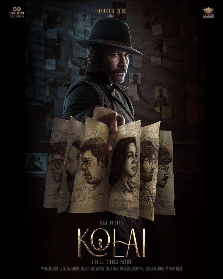 Infiniti Film Ventures in association with Lotus Pictures Presents Vijay Antony starrer “KOLAI” First Look revealed
