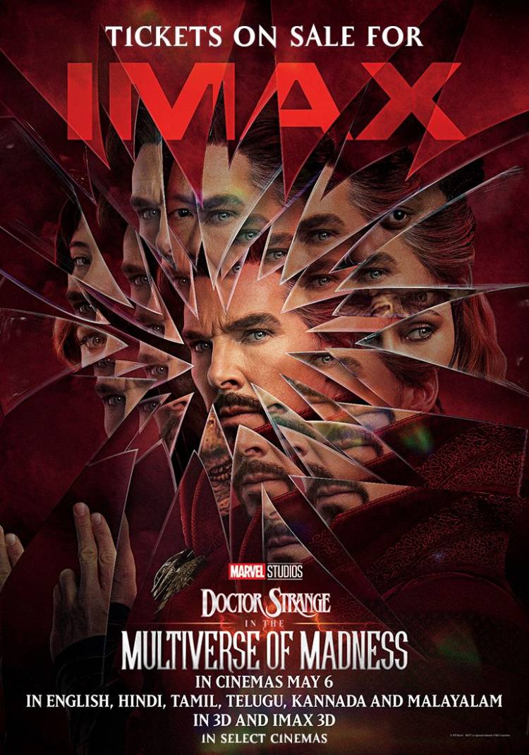 Marvel Studios’ #DoctorStrange in the Multiverse of Madness. Experience it only in cinemas in English, Hindi, Tamil, Telugu, Kannada and Malayalam on May 6.