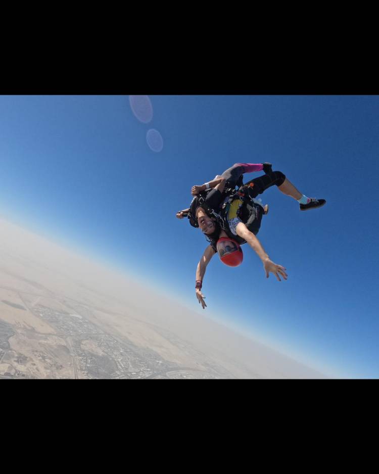 Actress Dushara Vijayan’s unforgettable skydiving experience