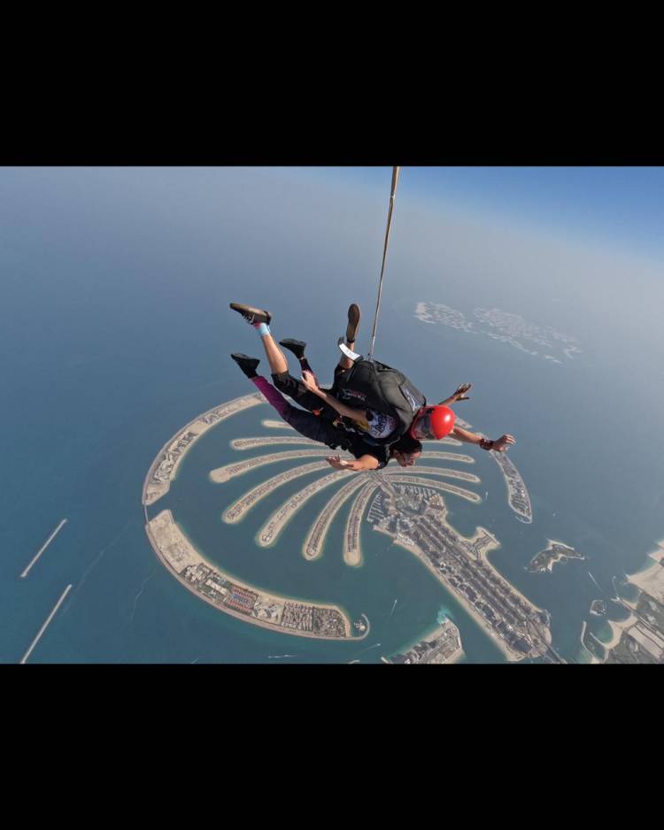 Actress Dushara Vijayan’s unforgettable skydiving experience