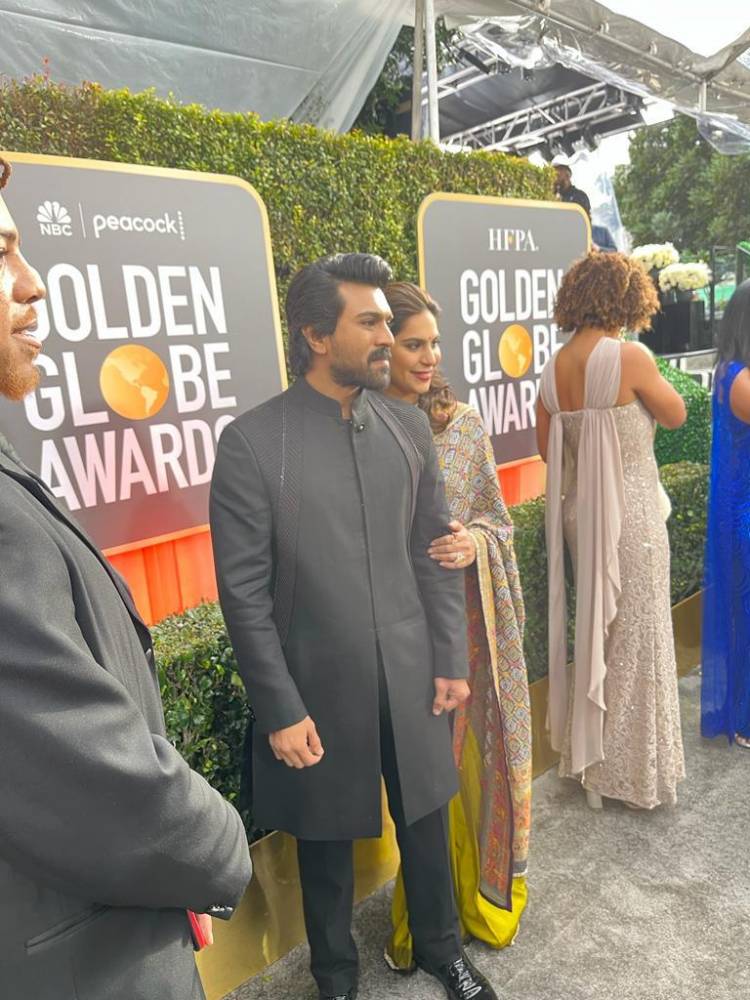 It was a beautiful torture and look where it got us - Ram Charan to Variety's Marc Malkin at the Digital Pre Show Red Carpet Interview, also asks him to invite one of the Indian Superhero's to Hollywood! A GLOBAL STAR!