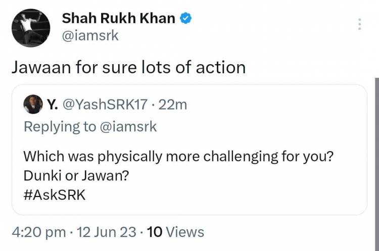 "Sure, lets meet on 7th September", Shah Rukh Khan gave his fans the wittiest replies in #AskSRK session