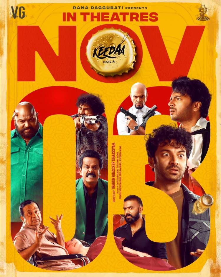  Rana Daggubati Proudly Presents, Tharun Bhascker Dhaassyam, VG Sainma’s Keedaa Cola Theatrical Release On November 3rd