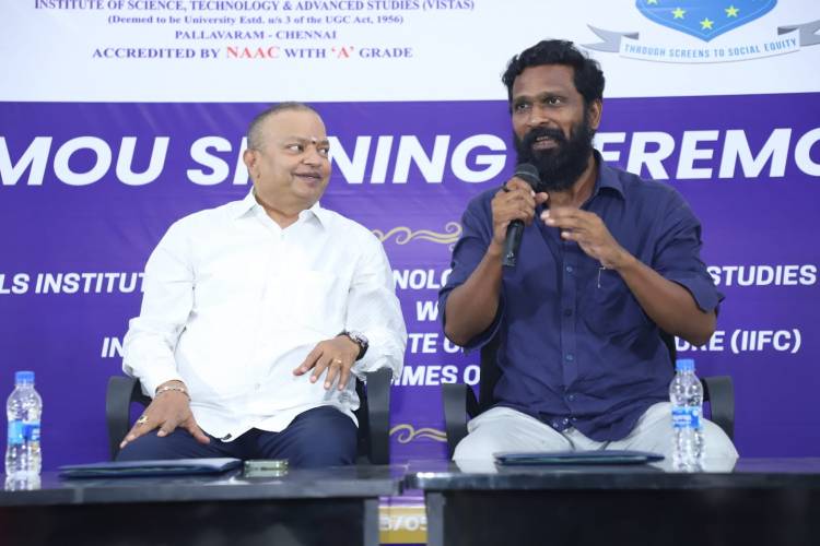 Director Vetrimaaran's IIFC signs MoU with Vels University for courses on film studies