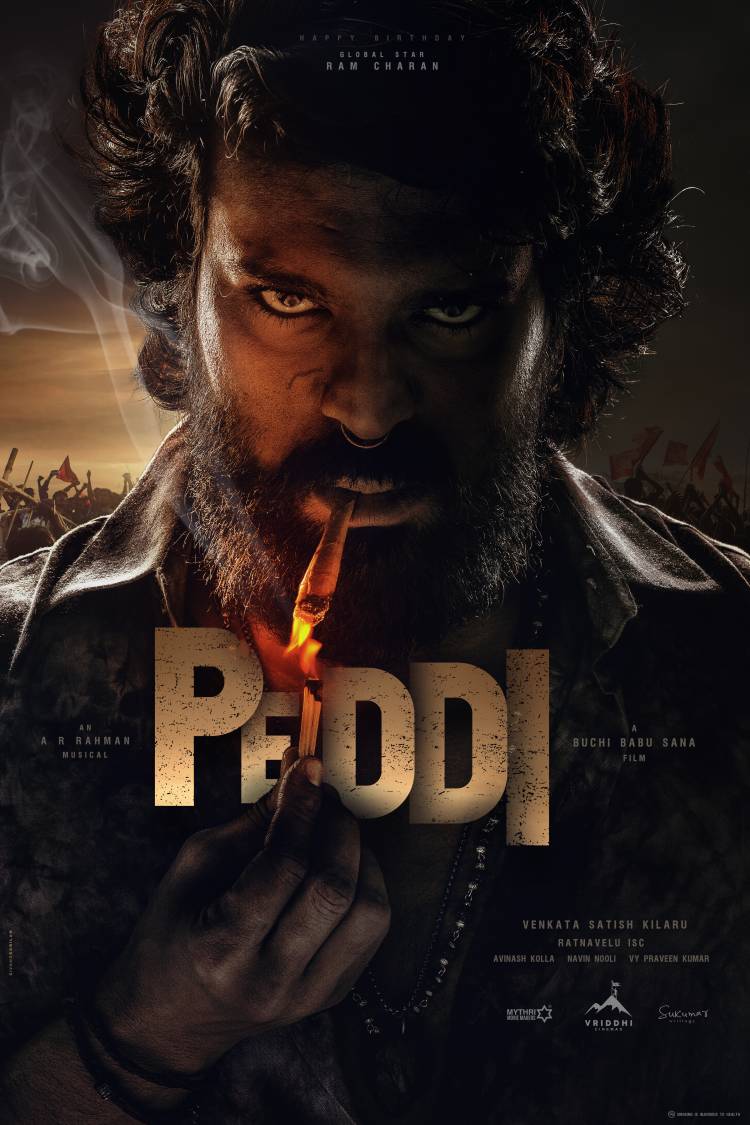 'குளோபல் ஸ்டார்' ராம் சரண் நடிக்கும் 'பெடி ( PEDDI) 'படத்தின் பர்ஸ்ட் லுக் வெளியீடு