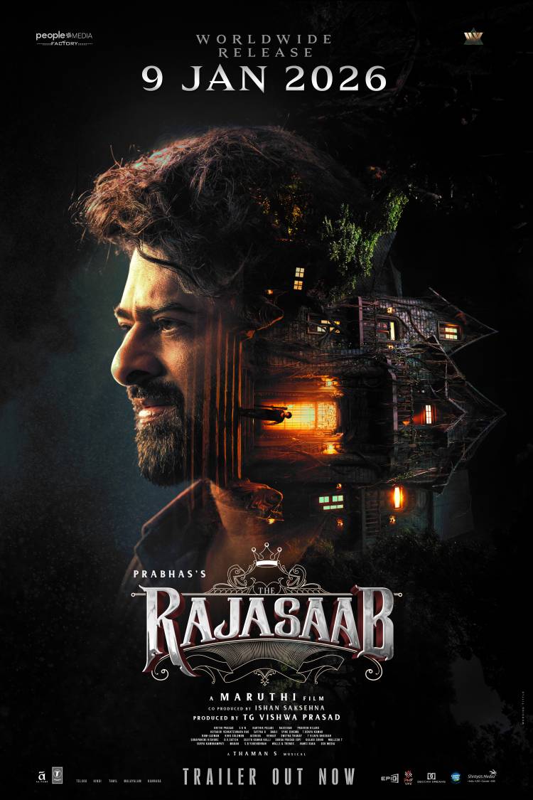 ரெபெல் ஸ்டார் பிரபாஸ் நடிப்பில்,  ஹாரர் ஃபேண்டஸி டிராமா – தி ராஜா சாப் டிரெய்லர், கண்களுக்கு அசத்தலான காட்சி விருந்தாக நகைச்சுவை, டிராமா, உணர்வுகளுடன் ரசிகர்களை ஈர்க்கிறது !!