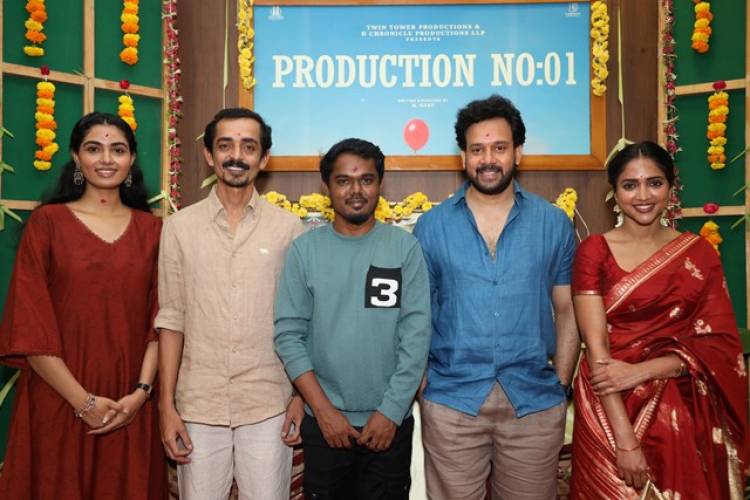 பரத் – ராஜேஷ் மாதவன் இணையும் கலகலப்பான ஃபேமிலி என்டர்டெய்னர்! பூஜையுடன் கோலாகலமாகத் தொடங்கியது !